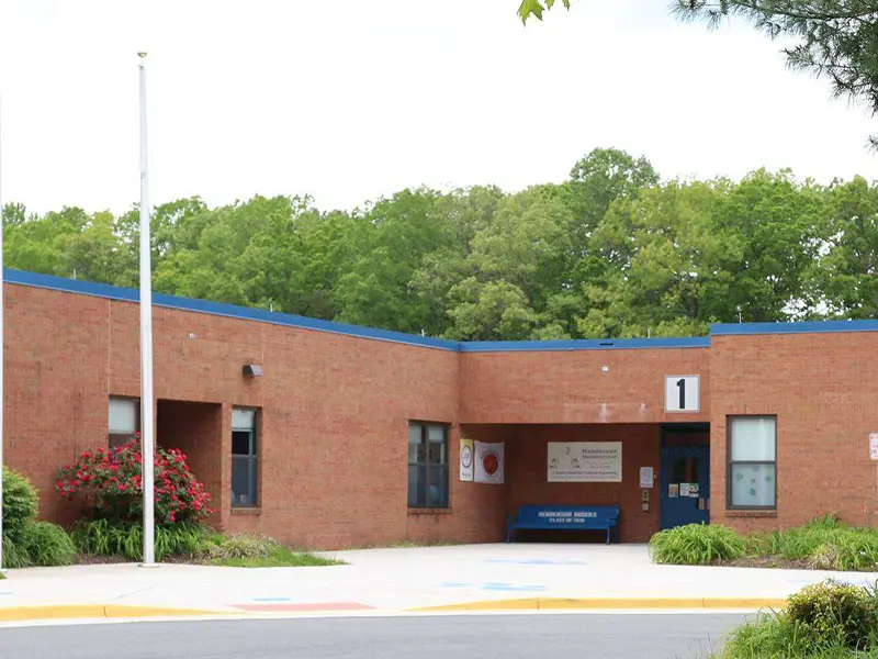 Henderson Elementary School building entrance
