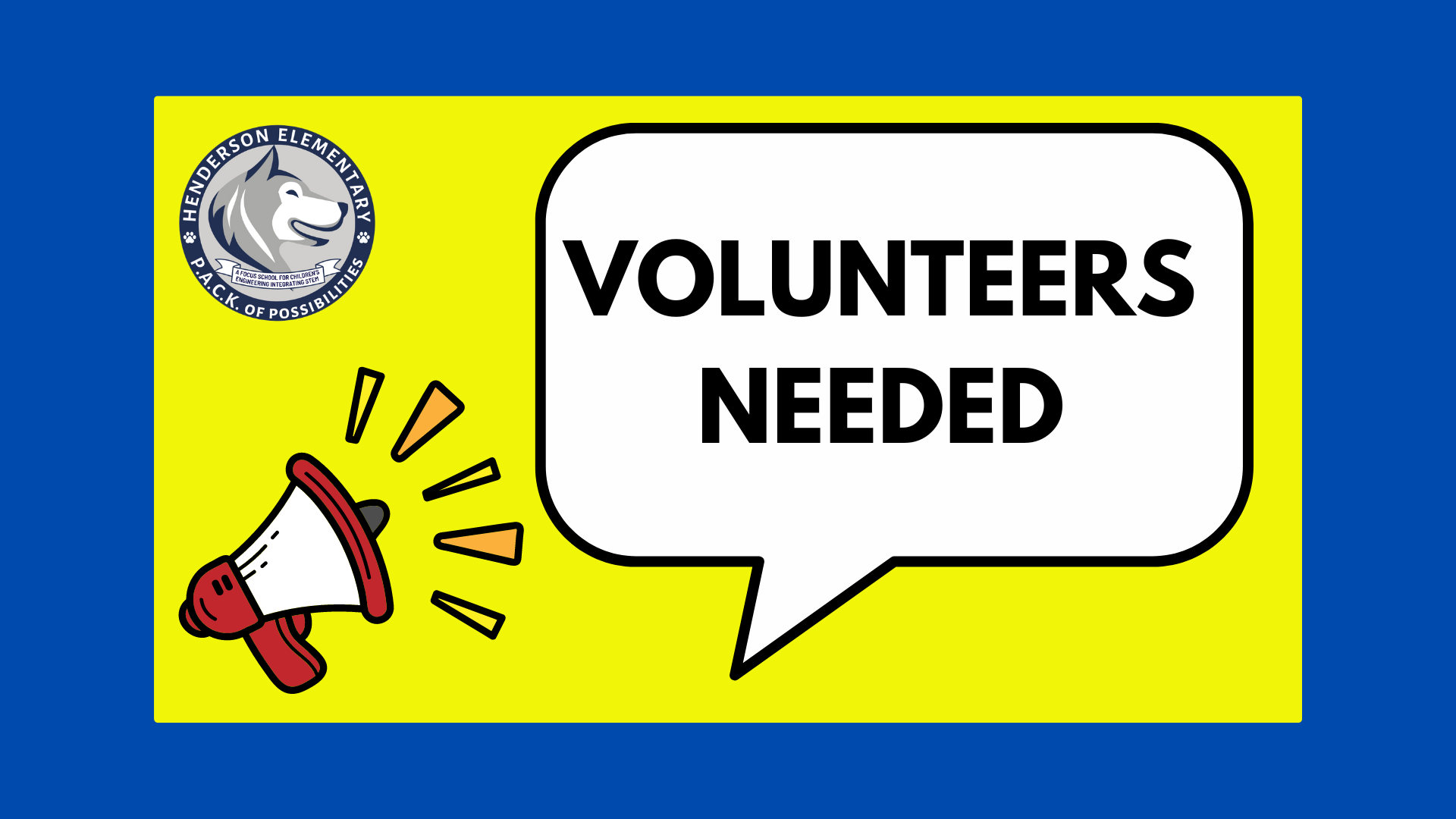 volunteers needed